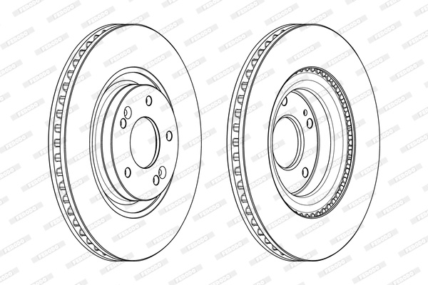 Disc frana punte fata (DDF2199C FERODO PREMIER) HYUNDAI,KIA