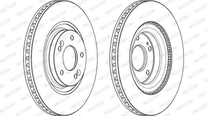 Disc frana punte fata (DDF2199C FERODO PREMIER) HYUNDAI,KIA