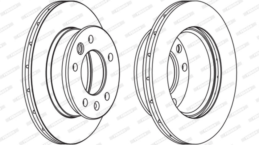 Disc frana punte fata (FCR228C FERODO PREMIER) MERCEDES-BENZ,MULTICAR,VW