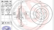 Disc frana puntea spate (08C42511 ABS) MAZDA,MAZDA...