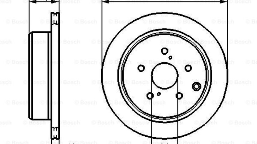 Disc frana puntea spate (0986478443 BOSCH) TOYOTA