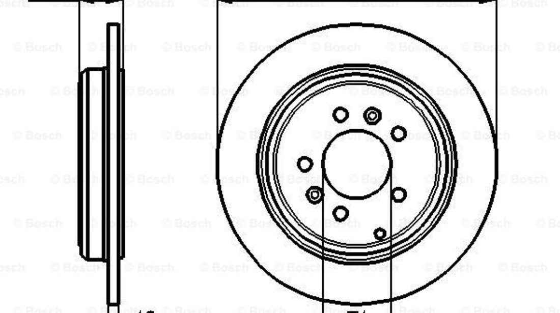 Disc frana puntea spate (0986478556 BOSCH) PEUGEOT