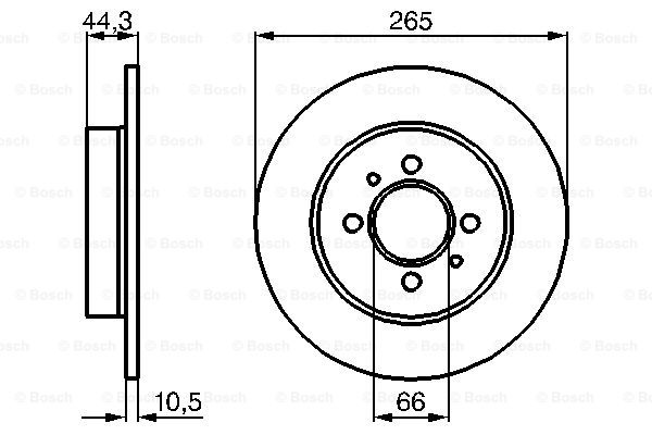 Disc frana puntea spate (0986478611 BOSCH) RENAULT