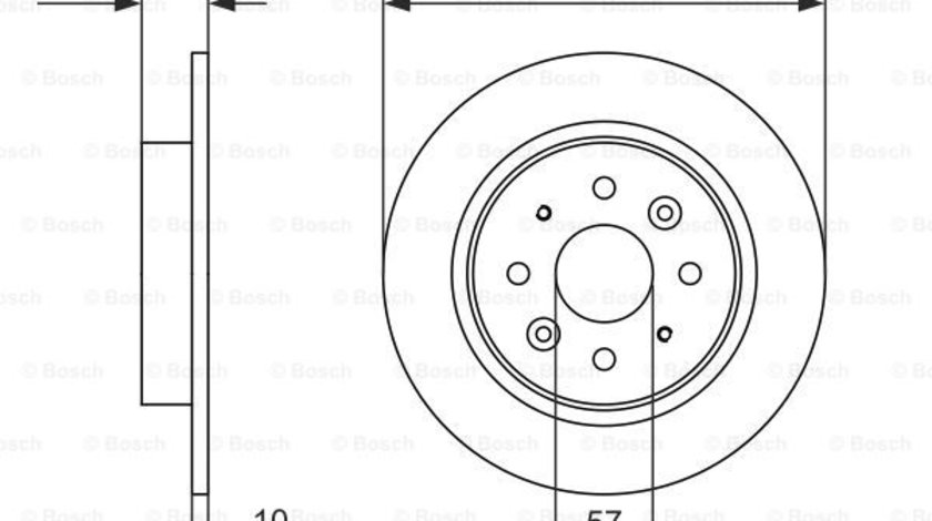 Disc frana puntea spate (0986479597 BOSCH) KIA