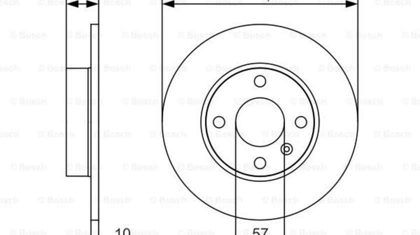 Disc frana puntea spate (0986479S52 BOSCH) CHEVROLET,OPEL,VAUXHALL