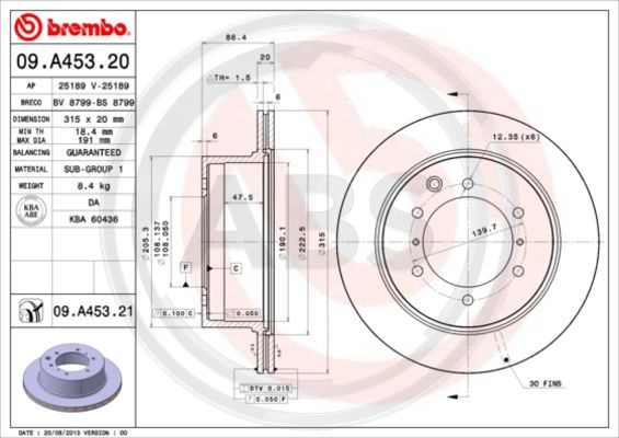 Disc frana puntea spate (09A45321 ABS) HAWTAI,HYUNDAI
