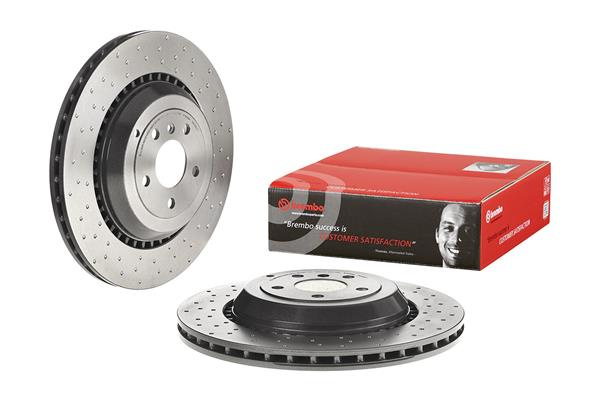 Disc frana puntea spate (09C66011 BREMBO) MERCEDES-BENZ