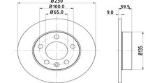 Disc frana puntea spate (12108422 MTR) AUDI,SEAT,S...