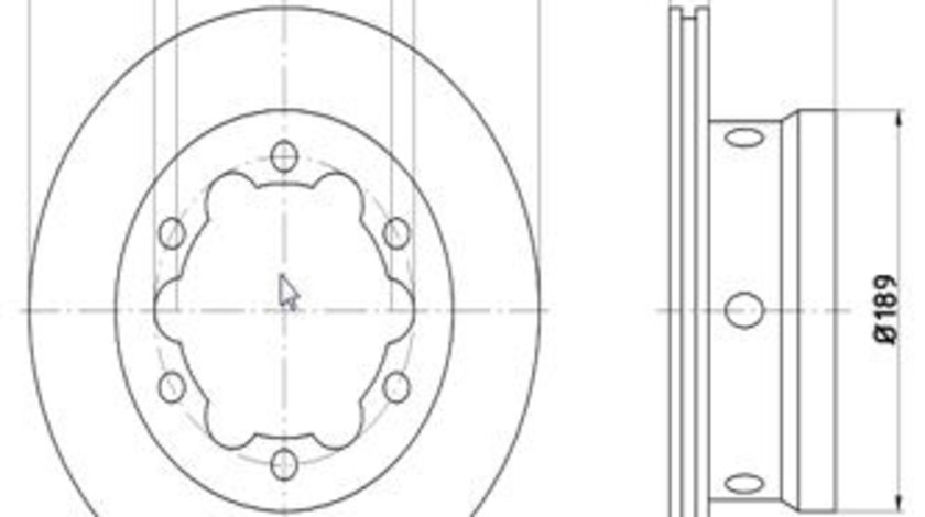 Disc frana puntea spate (12108533 MTR) MERCEDES-BENZ,VW