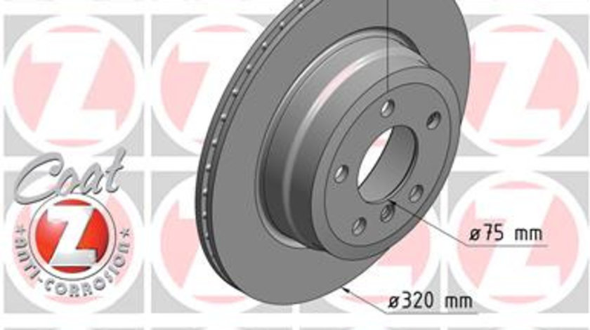 Disc frana puntea spate (150345020 ZIMMERMANN) BMW