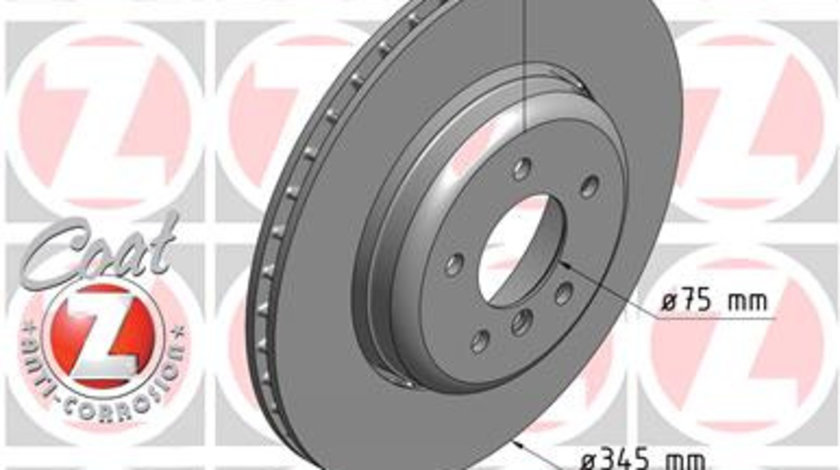 Disc frana puntea spate (150346120 ZIMMERMANN) BMW