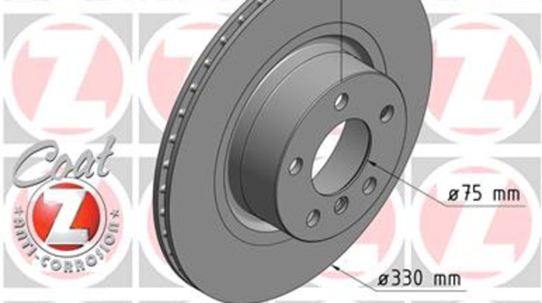 Disc frana puntea spate (150349520 ZIMMERMANN) BMW