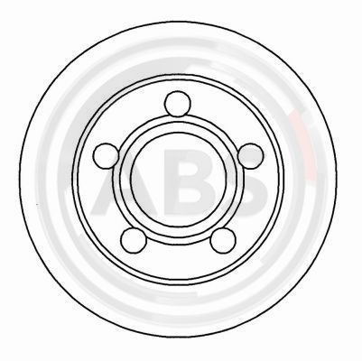 Disc frana puntea spate (16249 ABS) AUDI