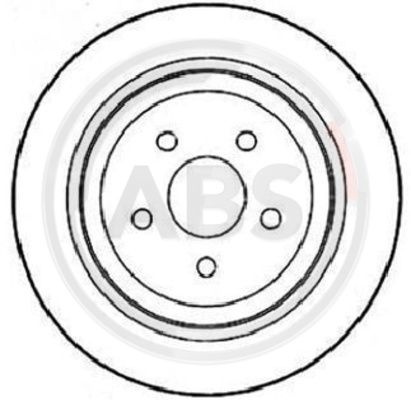 Disc frana puntea spate (16715 ABS) CHRYSLER