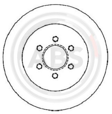 Disc frana puntea spate (16721 ABS) CHRYSLER,DODGE