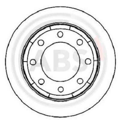 Disc frana puntea spate (17291 ABS) HUMMER