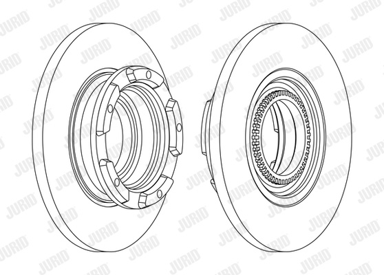 Disc frana puntea spate (563126J JURID) FORD