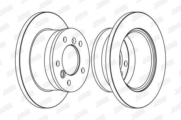 Disc frana puntea spate (567761J JURID) MERCEDES-BENZ,MULTICAR,VW