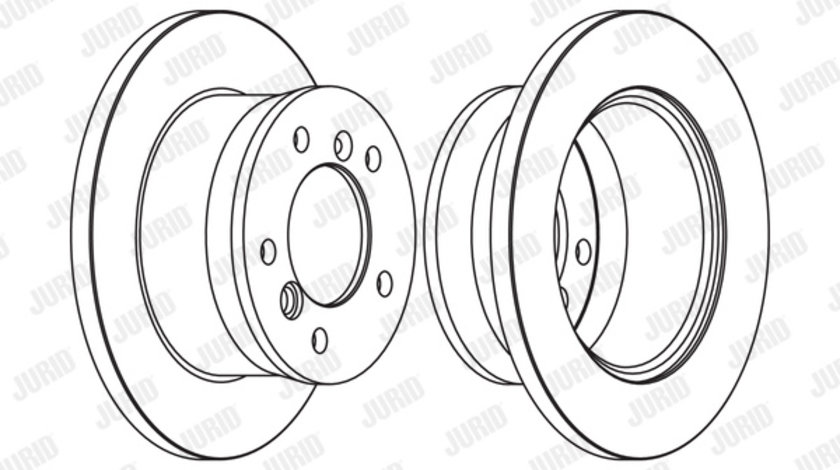 Disc frana puntea spate (567761J JURID) MERCEDES-BENZ,MULTICAR,VW