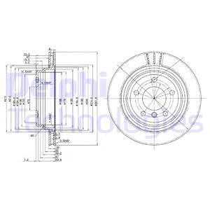 Disc frana puntea spate (BG3042 DELPHI) ALPINA,BMW