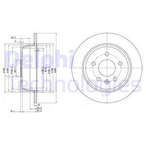 Disc frana puntea spate (BG3241 DELPHI) MERCEDES-BENZ