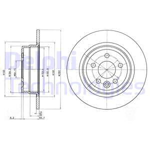 Disc frana puntea spate (BG3550 DELPHI) ROVER