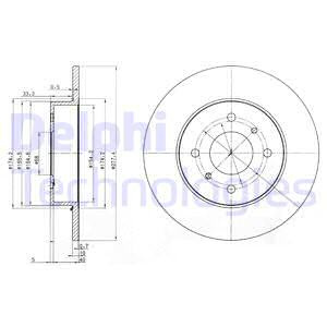 Disc frana puntea spate (BG3764 DELPHI) NISSAN