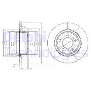 Disc frana puntea spate (BG3901C DELPHI) BMW,SYM MOTORCYCLES