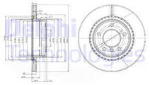 Disc frana puntea spate (BG3901C DELPHI) BMW,SYM M...