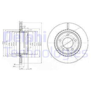 Disc frana puntea spate (BG3901C DELPHI) BMW,SYM MOTORCYCLES