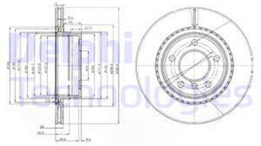 Disc frana puntea spate (BG3901C DELPHI) BMW,SYM MOTORCYCLES