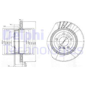Disc frana puntea spate (BG3943 DELPHI) BMW