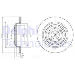 Disc frana puntea spate (BG4196C DELPHI) HONDA