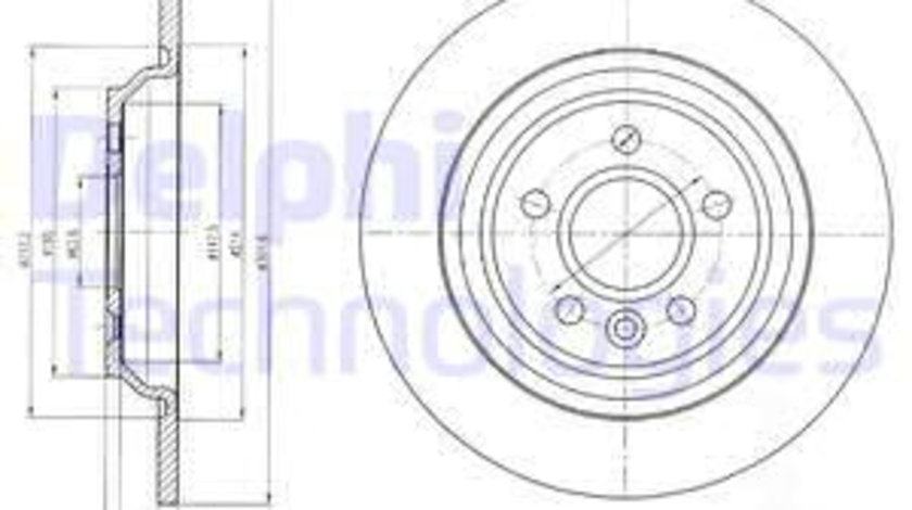 Disc frana puntea spate (BG4239C DELPHI) VOLVO