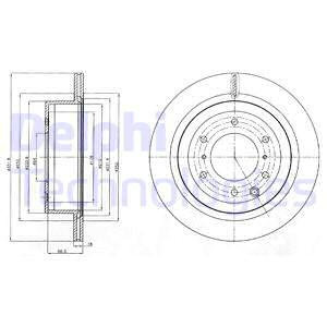 Disc frana puntea spate (BG4263 DELPHI) MITSUBISHI
