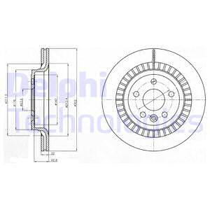 Disc frana puntea spate (BG4270 DELPHI) VOLVO,VOLVO ASIA