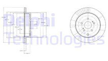 Disc frana puntea spate (BG4329 DELPHI) SUZUKI