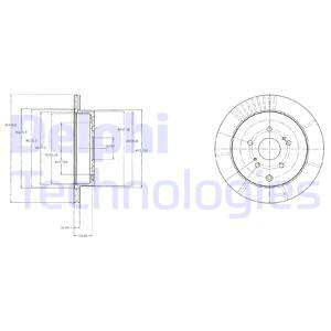 Disc frana puntea spate (BG4329 DLP) SUZUKI