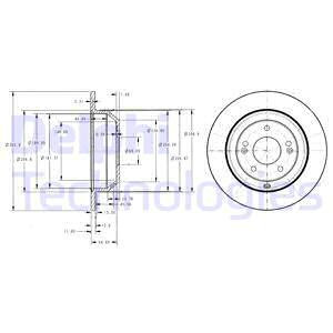 Disc frana puntea spate (BG4335 DELPHI) HYUNDAI,HYUNDAI (BEIJING),KIA,KIA (DYK)