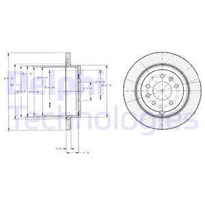 Disc frana puntea spate (BG4336 DLP) FORD USA,MAZDA