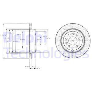 Disc frana puntea spate (BG4336 DLP) FORD USA,MAZDA