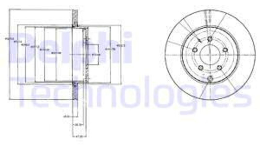 Disc frana puntea spate (BG4341 DLP) MAZDA