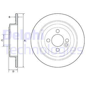 Disc frana puntea spate (BG4560C DLP) MINI