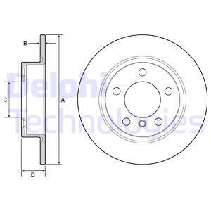 Disc frana puntea spate (BG4561C DLP) MINI