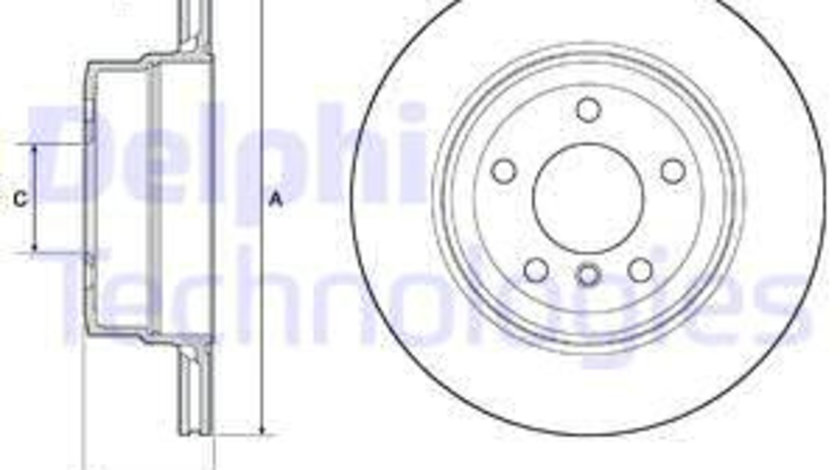 Disc frana puntea spate (BG4695C DELPHI) BMW