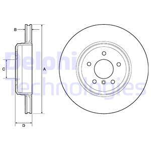 Disc frana puntea spate (BG4753C DELPHI) BMW,BMW (BRILLIANCE)