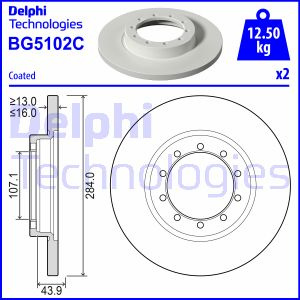 Disc frana puntea spate (BG5102C DELPHI) FORD