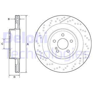 Disc frana puntea spate (BG9118C DELPHI) MERCEDES-BENZ