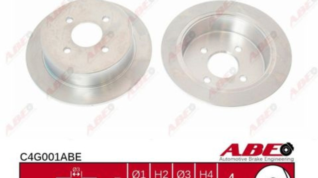 Disc frana puntea spate (C4G001ABE ABE) CHRYSLER,FORD