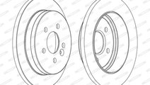 Disc frana puntea spate (DDF1037C FERODO) MERCEDES...